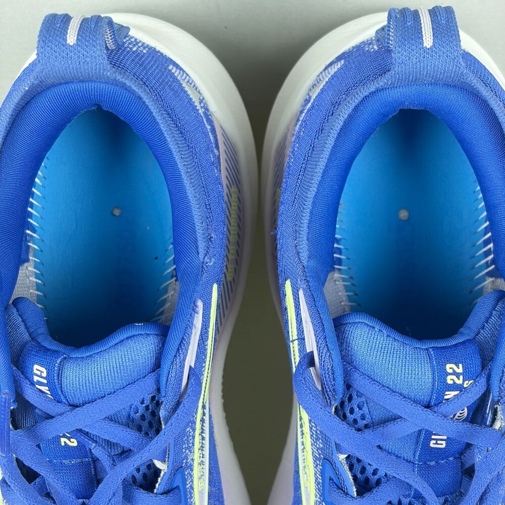 Brooks Glycerin GTS 22 Athletic Running Shoes Womens 8.5 Blue White Low Top - Picture 8 of 10